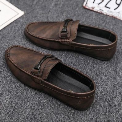 Herren Loafers Mokassin Hausschuhe Boatschuhe Fahrschuhe Business Schuhe Slipper