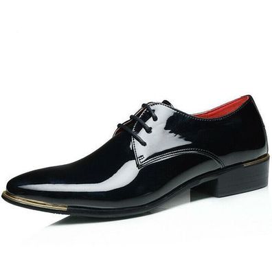Neu Business Schuhe Herren Retro Schuhe Casual Schuhe Lack Spitz