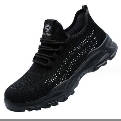 Arbeitsschuhe Leicht Stahlkappe Sicherheitsschuhe Herren Damen Sport Sneaker