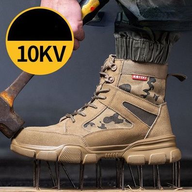 Sicherheitsstiefel Hohe Top Leichte Herren Sicherheitsschuhe 10KV Arbeitsschuhe