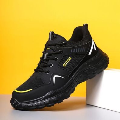 Leicht Herren Damen Arbeitsschuhe Stahlkappe Sicherheitsschuhe Sport Sneaker