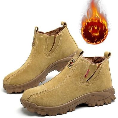 HOT Sicherheitsschuhe Arbeitsschuhe Stahlkappe Pelz gefuttert Sport Herren Damen