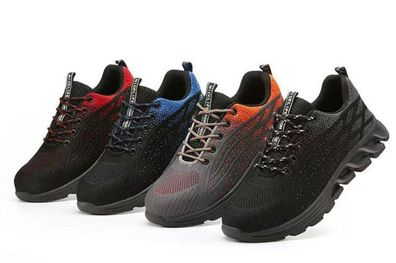 Herren Damen Sicherheitsschuhe Stahlkappe Arbeitsschuhe Sneaker Sportlich Leicht