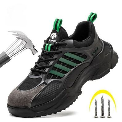 Atmungsaktiv Leicht Arbeitsschuhe Stahlkappe Sicherheitsschuhe Neu Herren Damen