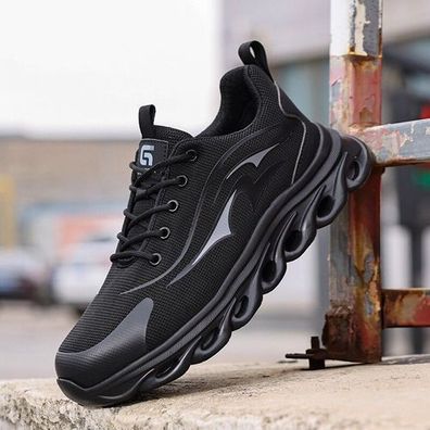 Arbeitsschuhe Herren Damen Leicht Sicherheitsschuhe Stahlkappe Sport Sneaker Neu