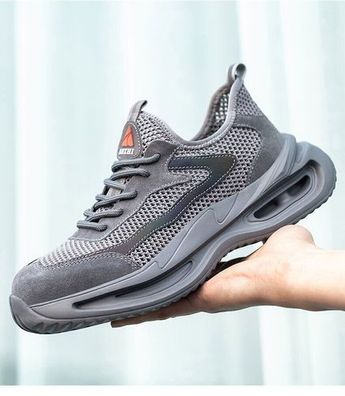 Leichte Sicherheitsschuhe Stahlkappe Arbeitsstiefel Atmungsaktive Herren Sommer