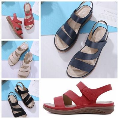 HOT Damen Sports Style Comforty Hausschuhe Klettverschluss Sandalen Sommer 36-42