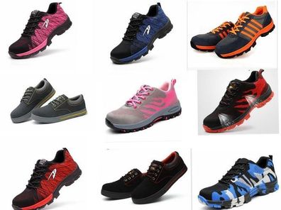 Herren Damen Arbeitsschuhe Sicherheitsschuhe Arbeitsschuhe Schutz Stahlkappe