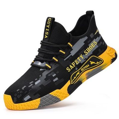 Herren Damen Leicht Sicherheitsschuhe Hoch oben Arbeitsschuhe Stahlkappe Sneaker