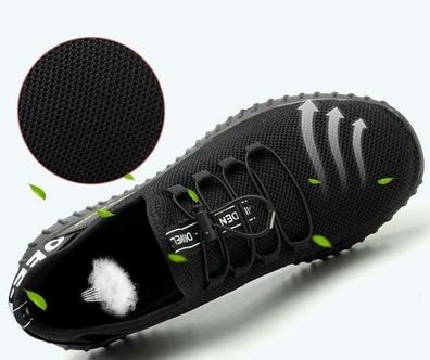 Leicht Arbeitsschuhe Stahlkappe Herren Damen Sicherheitsschuhe Turnschuhe