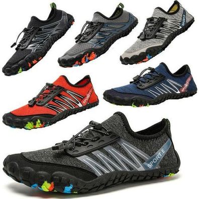 Herren Damen Barfubschuhe Aqua Trekking Schwimm Wasserschuhe Gr 39-46 Outdoor