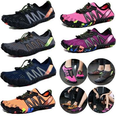 Damen Barfubschuhe Strandschuhe Wasserschuhe Herren Wanderschuhe Trekkingschuhe