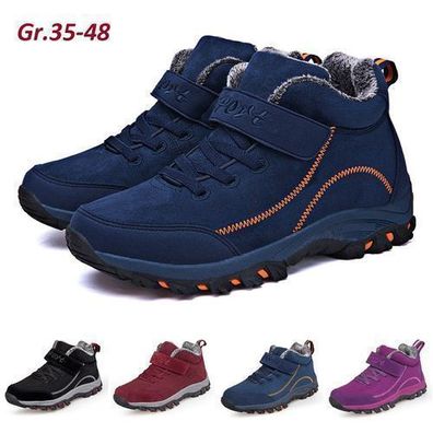 Winterschuhe Herren Damen Warm Gefutterte Winter Schneestiefel Wanderhalbschuhe
