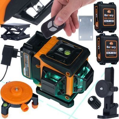 Rosfix Kreuzlinienlaser RAPH 12L – 12 Linien, IP54, USB-C | Set mit Koffer