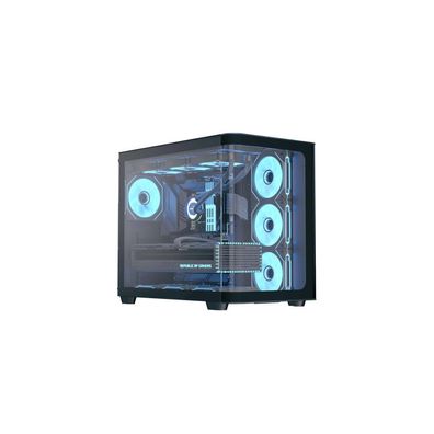 Aerocool AeroCool Geh Midi P500C-G-BK-V1 o.N. Full Tempered Glas (B)