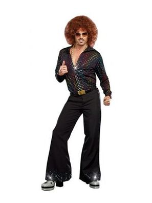 Retro Disco Cosplay Kostém Set Outfit Halloween Karneval