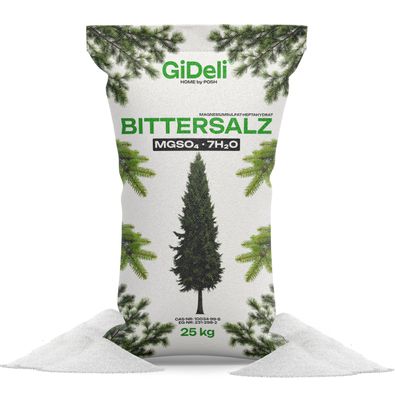 Bittersalz 25kg Magnesiumsulfat Koniferen Hecken Tannendünger Sofort Grün GiDeli