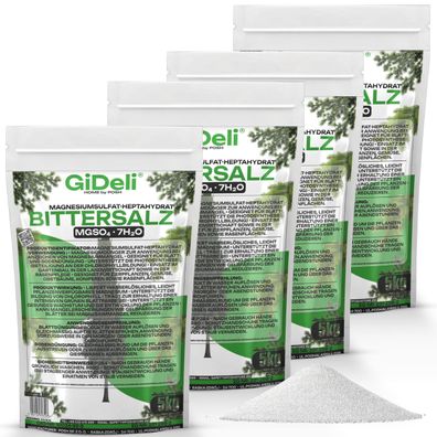 Bittersalz 20kg Magnesiumsulfat Koniferen Hecken Tannendünger Sofort Grün GiDeli
