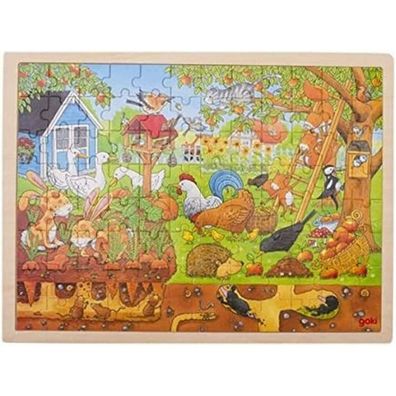 Gollnest & Kiesel Einlegepuzzle Unser Garten über und unter der Erde