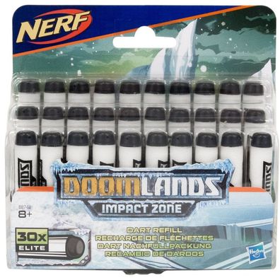 NERF Doomlands IMPACT ZONE REFILL PACK BLACK & WHITE 30PCS