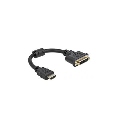 DELOCK Adapter HDMI St > DVI 24 + 5 Bu 4K 30Hz 0,20m