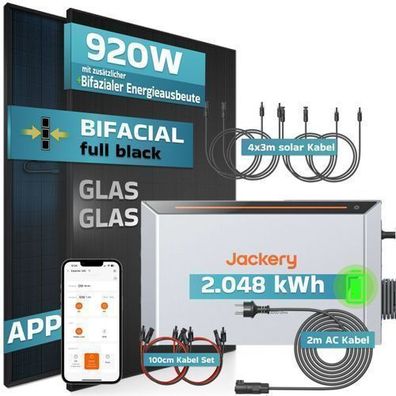 SUNNIVA® Set-Wahl Balkonkraftwerk mit Solarspeicher Jackery HomePower 2000 Ultra