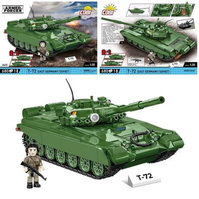 COBI 2625 Armed Forces T-72 (East Germany / Soviet / 2in1) Kampfpanzer