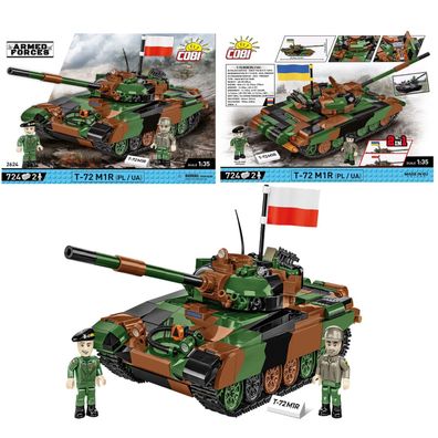 COBI 2624 Armed Forces T-72M1R (PL/UA) Panzer Klemmbaustein Set