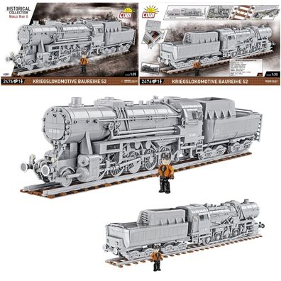 COBI 6281 Kriegslokomotive Baureihe 52 (Maßstab 1:35) Klemmbaustein Set
