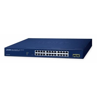 Planet 24-Port Web Smart Switch GS-2210-24T2S