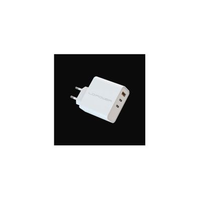 LC-Power USB-Ladegerät 110-240V für USB-C-/USB-A-Geräte