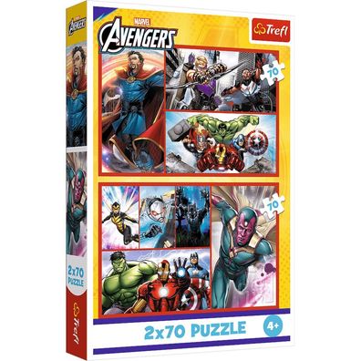 TREFL Puzzle Marvel Avengers: Werde ein Held 2x70 dlks