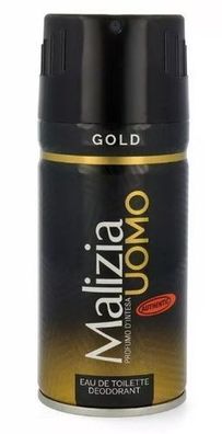 Malizia Uomo Gold Deodorant Spray, 150ml