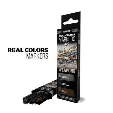 AK Interactive Colors Markers Set 5568339149 Weapons RCM103 Colors Set
