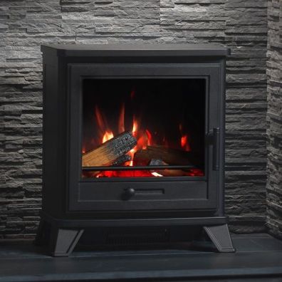 Trimline Bassington Solus LED-Flammen Elektro-Kaminofen