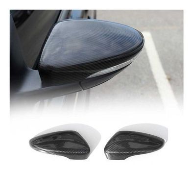 Spiegelkappen Spiegelabdeckung für VW Passat B7 2010-2015 Kohlefaser Schwarz