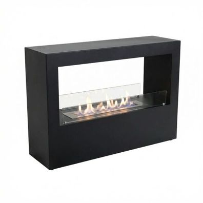 Lansing L Tunnel Raumtrenner Panorama Ethanolkamin Schwarz