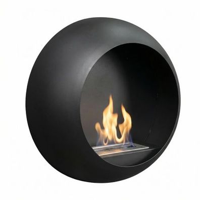 Colorado Ethanol Wandkamin Schwarz