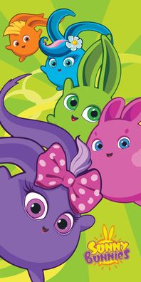 Sunny Bunnies Badetuch Strandtuch Duschtuch 70 x 140 cm