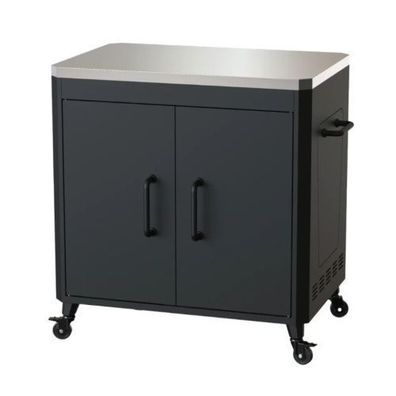 Le Feu TURTLE TABLE Pizzastation Schwarz Edelstahl