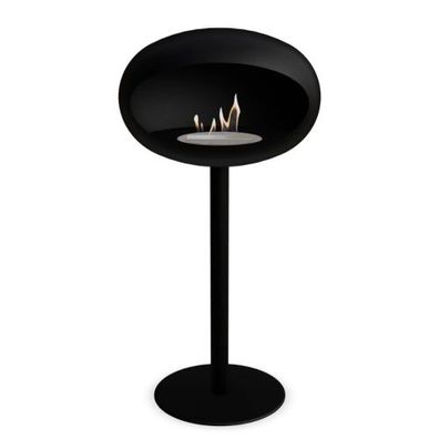 Le Feu Ground Steel High Plus Dome 625 Schwarz Ethanolkamin