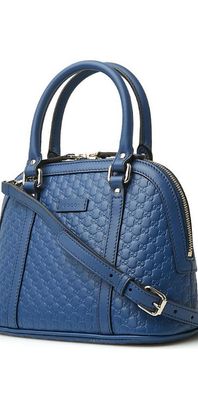 Gucci Handtasche Microguccissima Blau