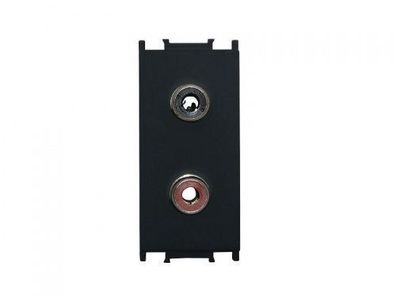Lautsprecher BOXEN Anschluß Audiodose 2xRCA 1M schwarz Einsatz PD12