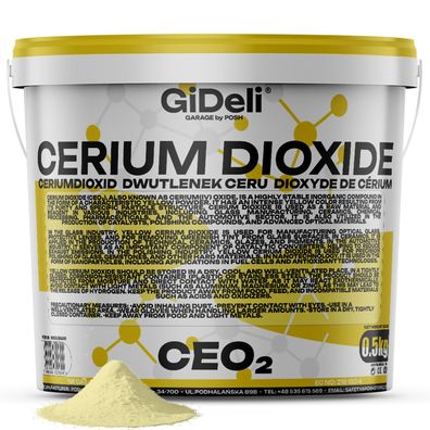 Ceriumoxid Glaspolitur 500g Ceroxid Kratzerentferner Scheinwerfer Spiegel GiDeli