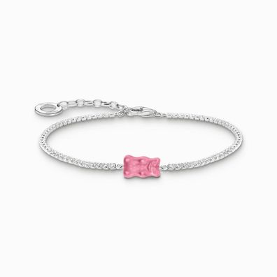 Thomas Sabo - A2187-052-9-L19V - Armband - Damen - Goldbär rosa - 16-19cm