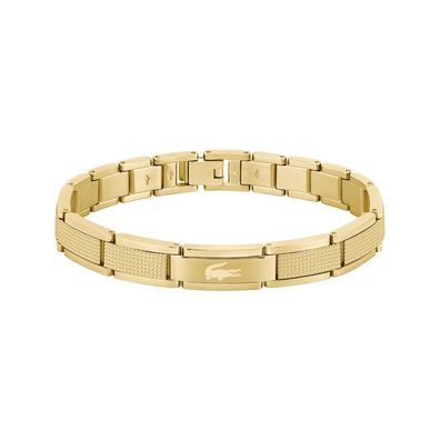 Lacoste - 2040219 - Armband - Herren - gelbgold - 19,5cm - Stencil