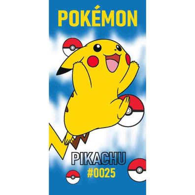 Pokémon 0025 Badetuch, Strandtuch 70x140cm