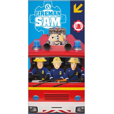 Feuerwehrmann Sam Jupiter Badetuch, Strandtuch 70x140cm