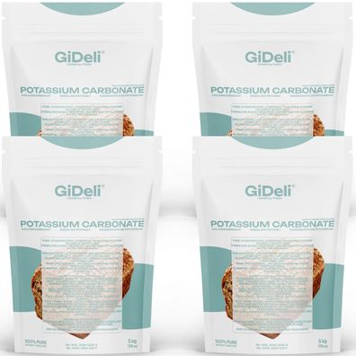 Kaliumcarbonat 20kg Pottasche K2CO3 Lebensmittelqualität Backen Seifen GiDeli