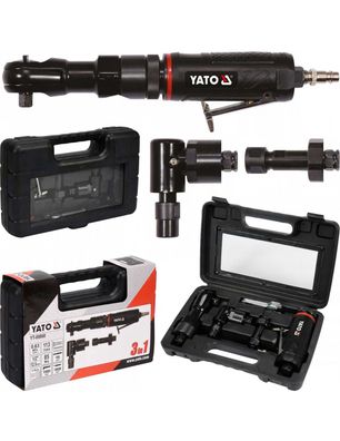 Pneumatisches 3-in-1-Werkzeugset mit Wechselaufsätzen